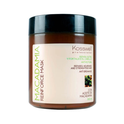 Kosswell Macadamia Reinforce Mask 500ml, maska do włosów z olejkiem macadamia