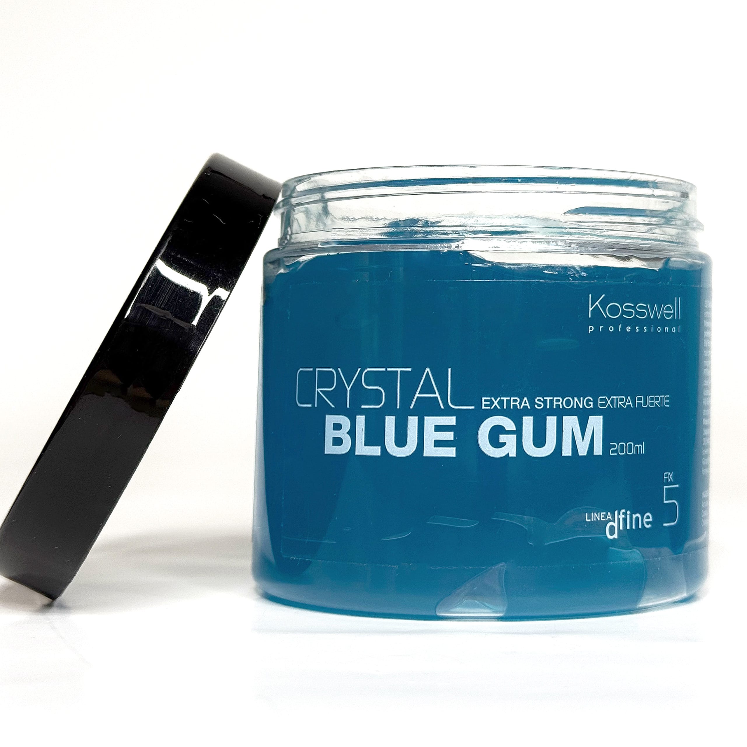 Kosswell Crystal Blue Gum 200 ml, mocna guma do włosów – zdjęcie dodatkowe