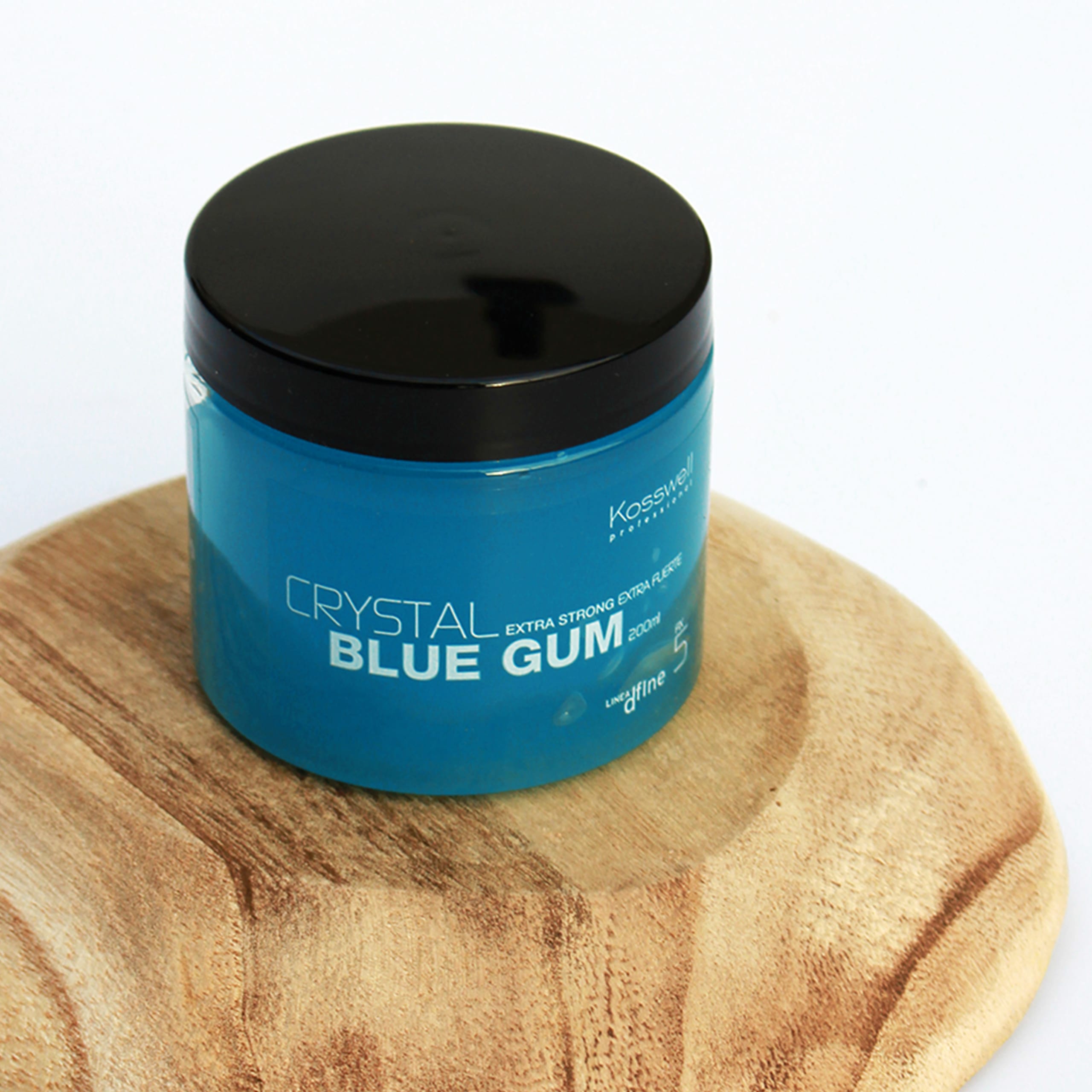 Kosswell Crystal Blue Gum 200 ml, mocna guma do włosów – zdjęcie pełnoszerokie