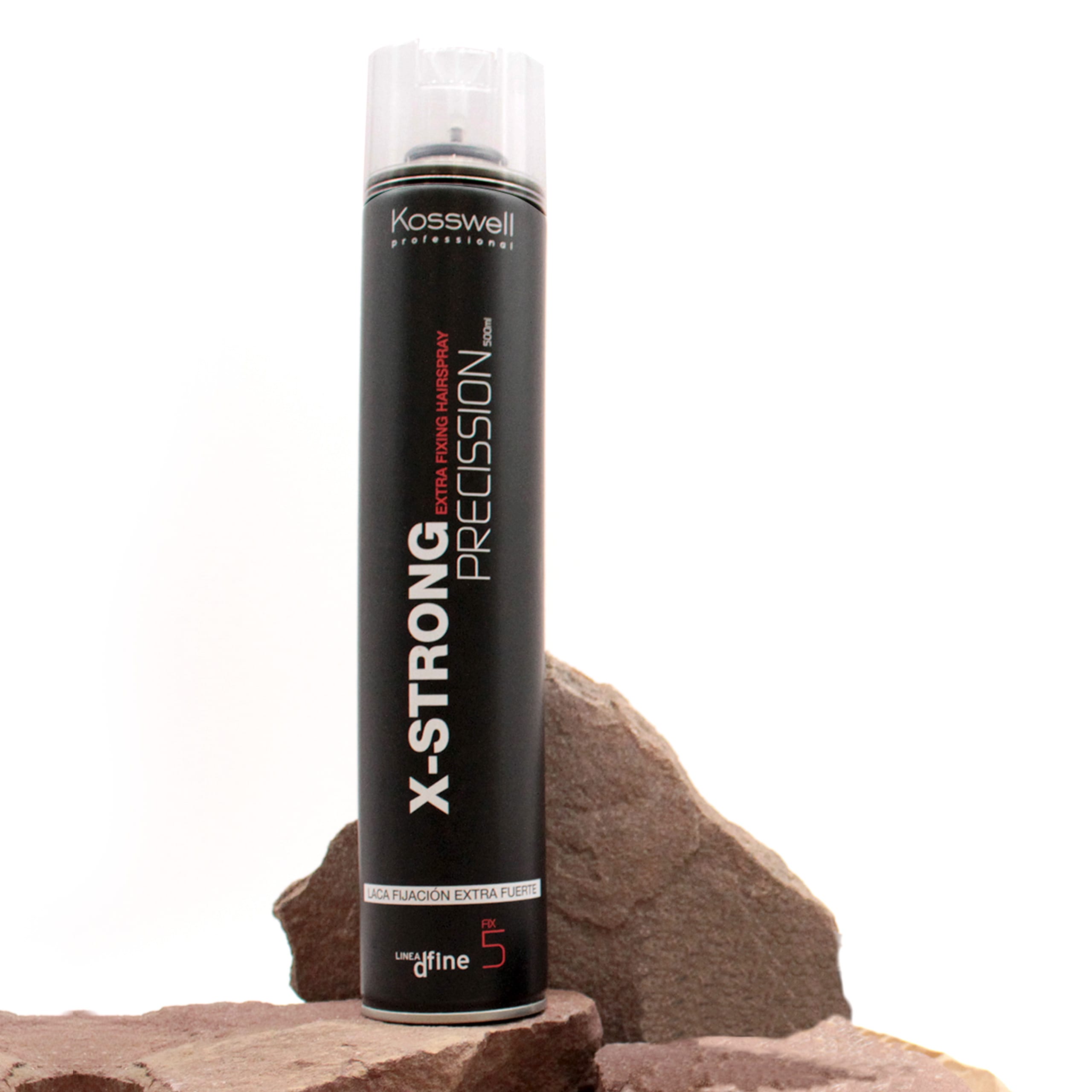 Kosswell X-Strong Precission 500 ml, bardzo mocny lakier do włosów – zdjęcie pełnoszerokie