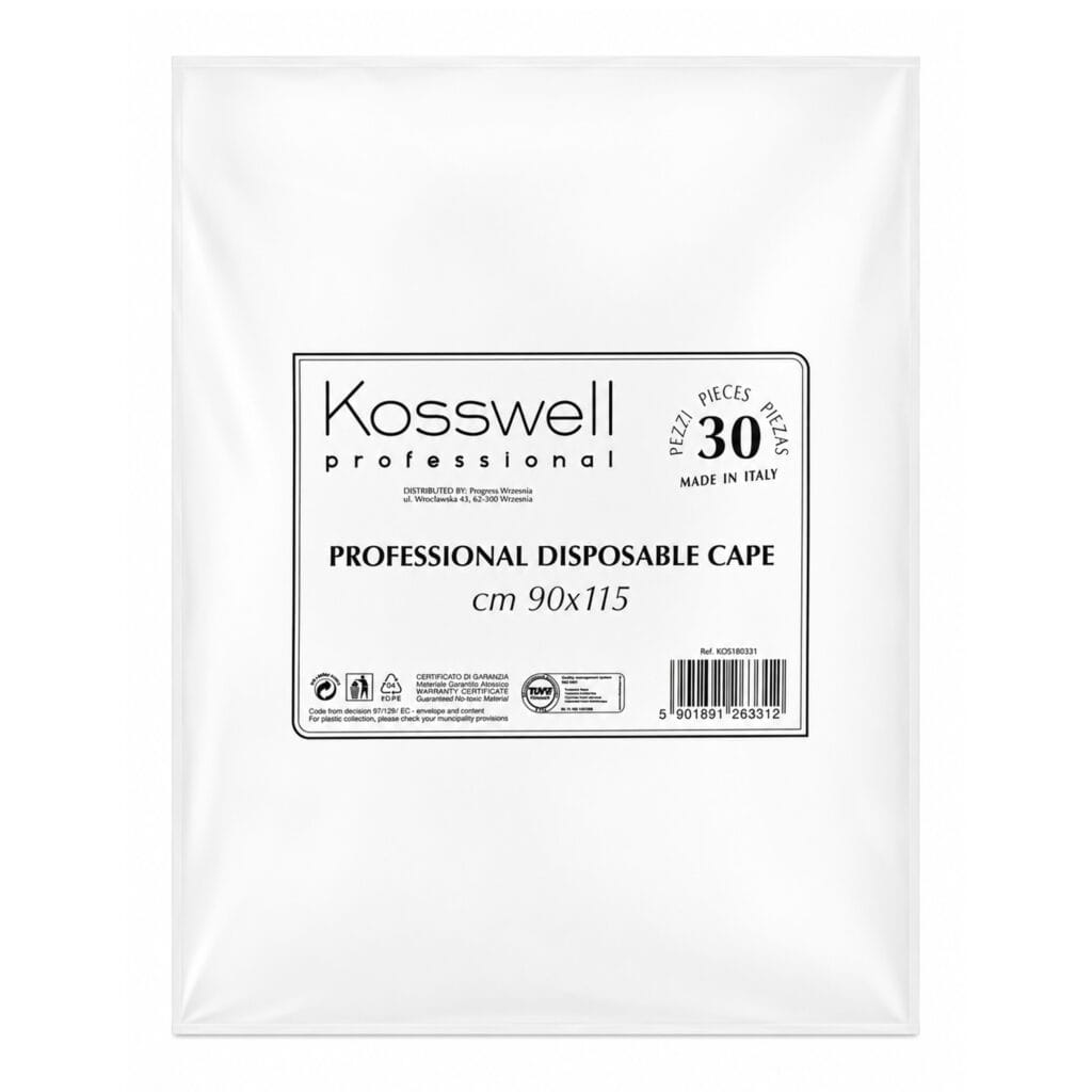 Kosswell Pelerynki fryzjerskie jednorazowe 30 szt.