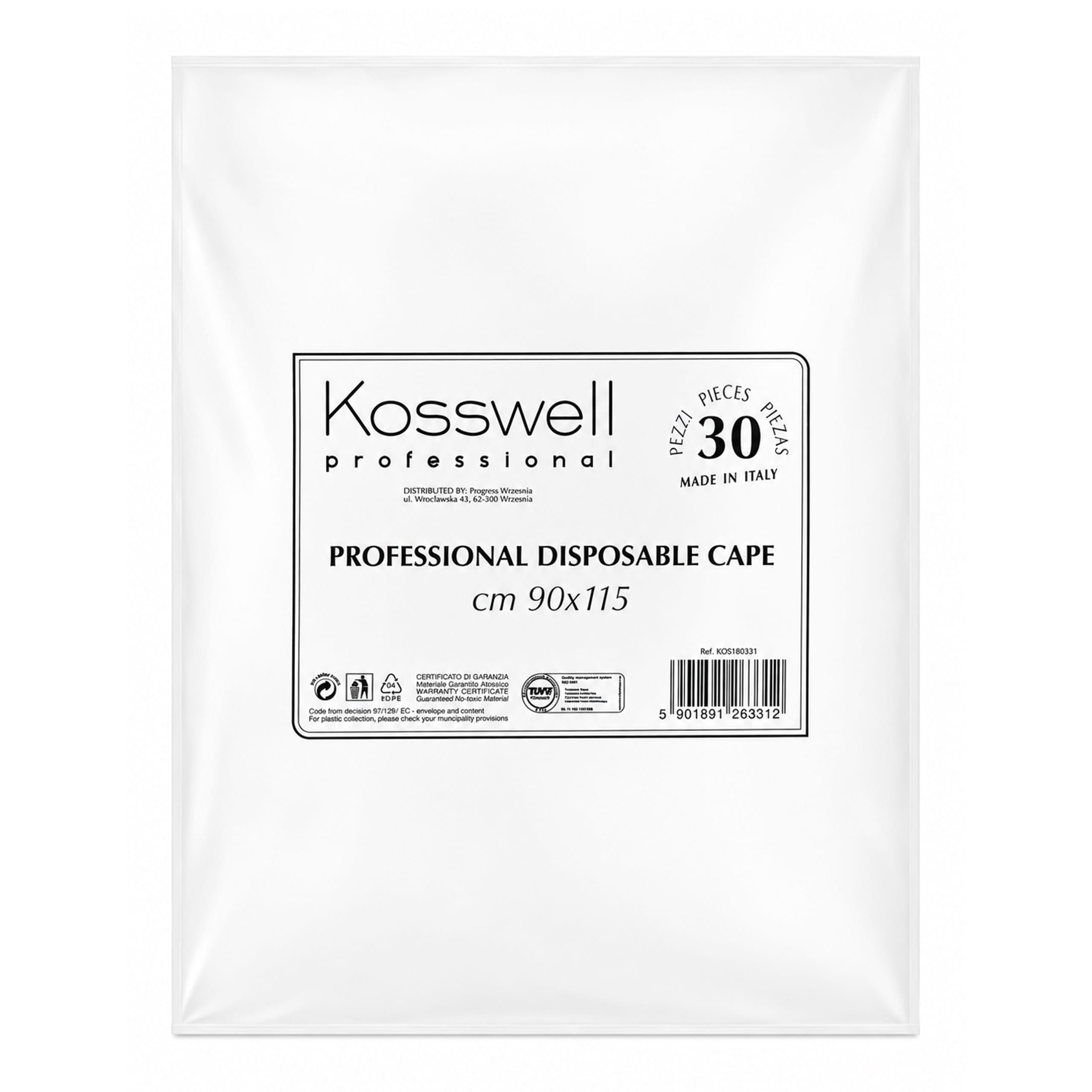 Kosswell Pelerynki fryzjerskie jednorazowe 30 szt.