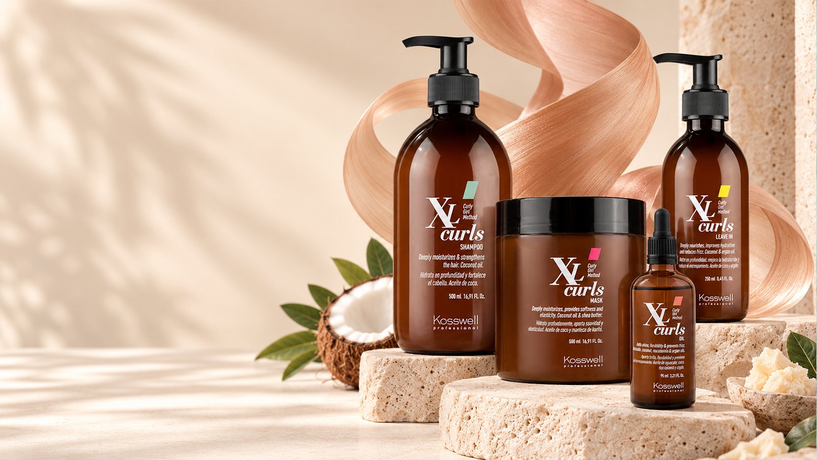 Kosswell XL Curls – pielęgnacja włosów kręconych i falowanych