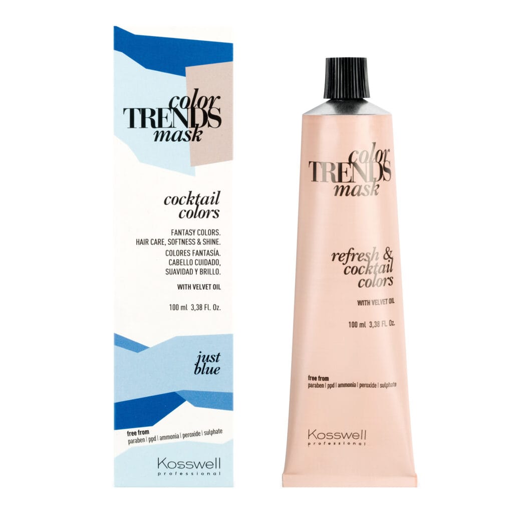 Kosswell Color Trends Cocktail Colors Just Blue 100 ml – maska koloryzująca intensywny niebieski