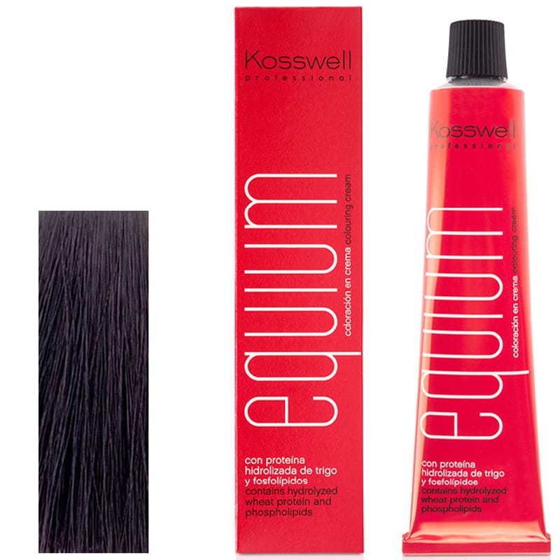 Kosswell Equium 4.20 Średni fioletowo opalizujący brąz 60 ml – farba do włosów